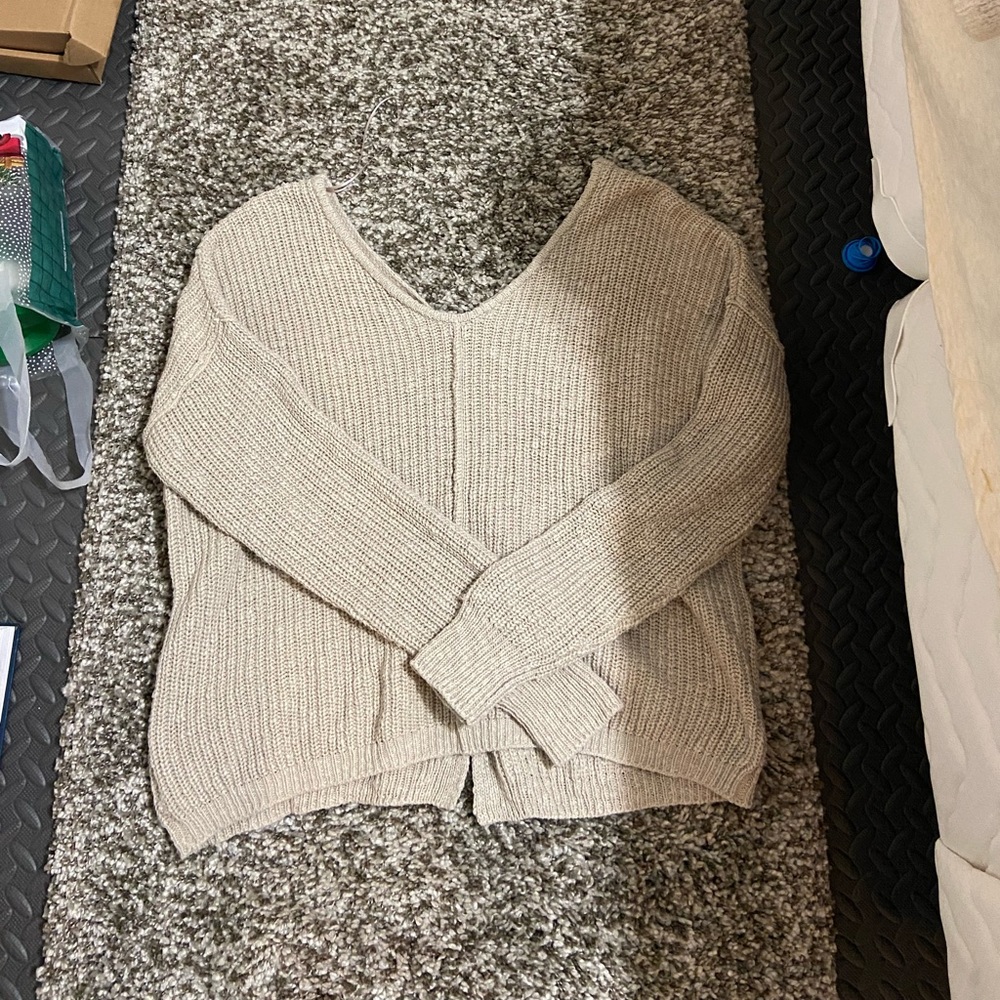 Slouchy Vneck Sweater